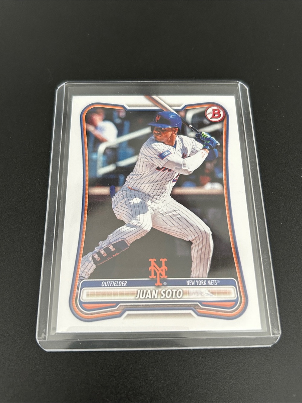 Topps New York Mets Juan Soto Baseball Card - Blue, Orange, White